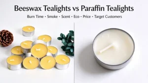 Comparison of Beeswax Tea Lights and Paraffin Tea Lights