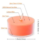 Pumpkin-Scented Tea Light Dimensions
