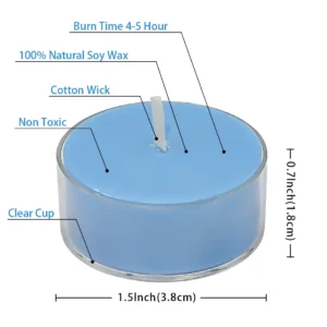 Sea-breeze scented candle – tea light size