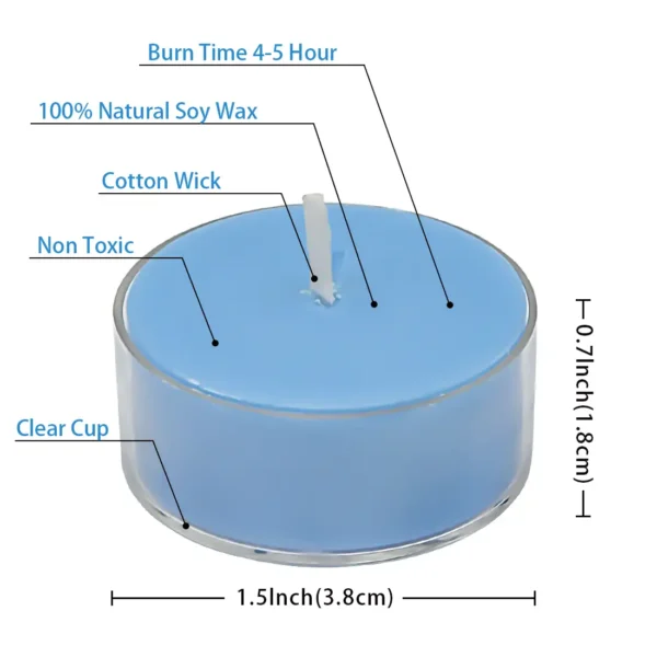 Sea-breeze scented candle – tea light size