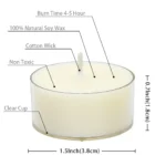 Dimensions of Jasmine-Scented Tea Lights