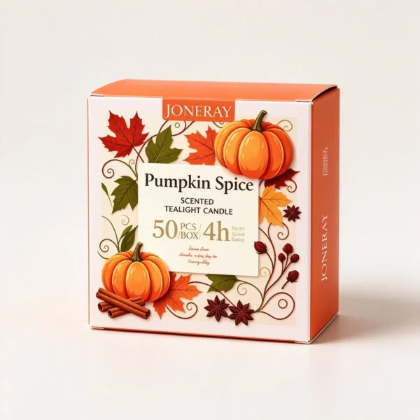 Pumpkin-Scented Tea Light Packaging Box
