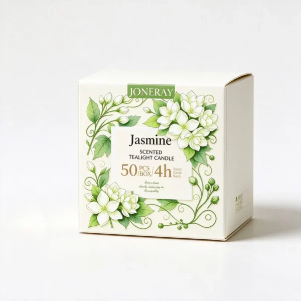 Jasmine-Scented Tea Light Packaging Box